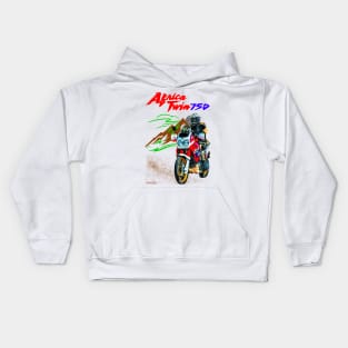 Africa twin mountains 750 Kids Hoodie